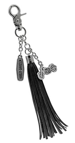 HARLEY-DAVIDSON Black Tassel with Charms Schlüsselanhänger von Plasticolor