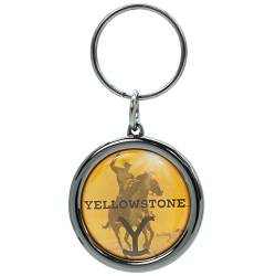 Plasticolor 004563R01 Yellowstone Logo und Y Schlüsselanhänger, Chrom und Gelb, Large von Plasticolor