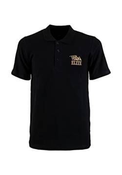 Platea Elite Poloshirt für Herren in Schwarz Gr. XL von Platea