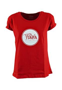 Platea T-Shirt Clean mit Rundhals für Damen in Rot Gr. XS von Platea