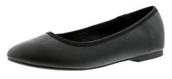 Platino Christina Damen Synthetisches Material Ballerinas Schuhe Schwarz - Schwarz, EU 44 von Platino