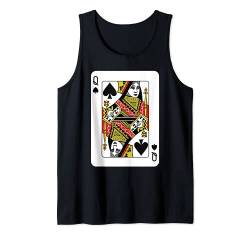 Pik-Dame beim Kartenspiel Tank Top von Playing Card Poker Authority Apparel Co