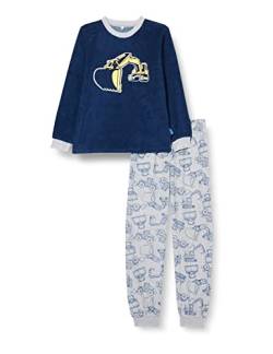 Playshoes Apparel Frottee Schlafanzug Zweiteilig Pyjama Set, Marine, 116 von Playshoes