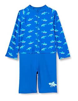 Playshoes Badeanzug Schwimmanzug Badebekleidung Unisex Kinder,Hai Langarm,86-92 von Playshoes