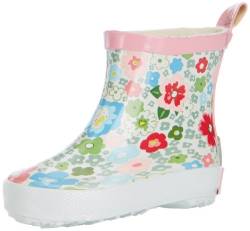 Playshoes Gummistiefel Halbschaft Regenstiefel, Blumen, 21 EU von Playshoes