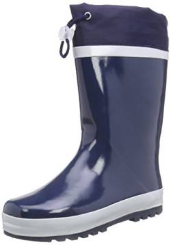 Playshoes Gummistiefel gefüttert Regenstiefel, Marine/Rot, 27 EU von Playshoes