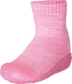Playshoes Hausschuh-Socke gestrickt, Unisex-Kinder Hohe Hausschuhe, Pink (rosa 14), 18/19 EU (2/3 Child UK) von Playshoes