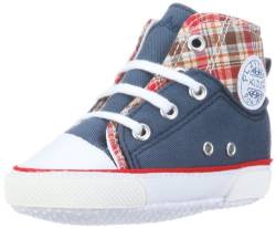 Playshoes Jungen Unisex Kinder Canvas Babyschuhe Krabbelschuhe, Jeansblau, 19 EU von Playshoes