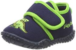 Playshoes Jungen pantoffel draak Hausschuhe, Marine, 20/21 EU von Playshoes