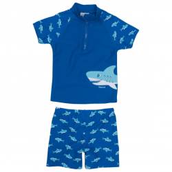 Playshoes - Kid's UV-Schutz Bade-Set Hai - Badehose Gr 110/116;122/128;134/140;74/80;86/92;98/104 blau von Playshoes