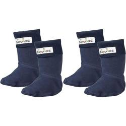 Playshoes Mädchen Fleece-stiefel-socke Socken, marine, 26-27 EU (Packung mit 2) von Playshoes