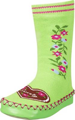 Playshoes Mädchen Hüttenschuh Landhaus Socken, Grün (grün 29), 23/26 EU von Playshoes