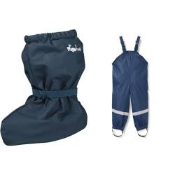 Playshoes Regenschuh Marine Small Wind- und wasserdichte Regenhose Regenbekleidung Marine 104 von Playshoes