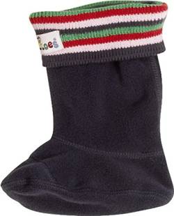 Playshoes Unisex - Baby Kniestrumpf 189987 Fleece Stiefelsocken bunt, Stulpen, Einziehsocken für Gummistiefel und Stiefel, Gr. 24/25, Blau (original) von Playshoes