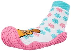 Playshoes Unisex Kinder Aqua-Socke die Maus, weiß/rosa von Playshoes