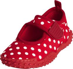 Playshoes Unisex Kinder Aquaschuhe Aqua-Schuhe Punkte, Rot Punkte, 18/19 EU von Playshoes