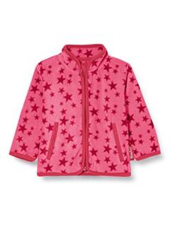 Playshoes Unisex Kinder Fleece-Jacke Outdoor-Oberteil, pink Sterne, 92 von Playshoes