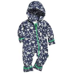 Playshoes Unisex Kinder Fleece-Overall Jumpsuit, Sterne, 74 von Playshoes