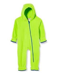 Playshoes Unisex Kinder Fleece-Overall Jumpsuit, grün, 92 von Playshoes