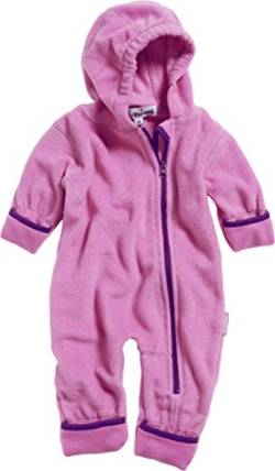 Playshoes Unisex Kinder Fleece-Overall Jumpsuit, pink, 80 von Playshoes