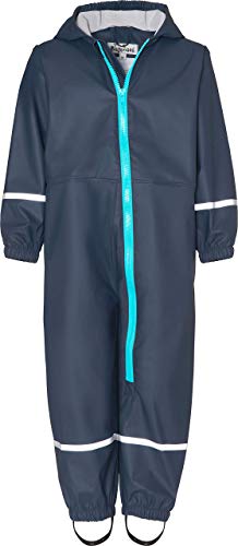 Playshoes Unisex Kinder Regen-Overall Matschanzug Regenbekleidung, Marine, 110 von Playshoes