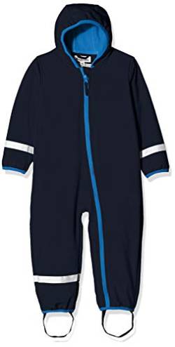 Playshoes Unisex Kinder Softshell-Overall Fleece Gefüttert Outdoor-Jumpsuit, marine, 98 von Playshoes