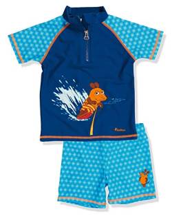 Playshoes Unisex Kinder UV-Schutz Bade-Set zweiteilig Schwimmshirt Badeshorts Badebekleidung, Die Maus, 122/128 von Playshoes