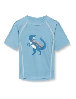 Playshoes Unisex Kinder UV-Schutz Bade Shirt Schwimmshirt Badebekleidung, Dino blau, 110/116 von Playshoes