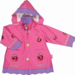 Playshoes Unisex Kinder Wind- und wasserdicht Regenmantel Regenbekleidung Regenjacke Glückskäfer 116 von Playshoes