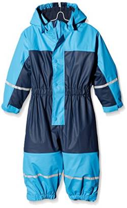 Playshoes Warmer Wasserdichter Matschanzug Regenbekleidung Unisex Kinder,marine Overall,74 von Playshoes