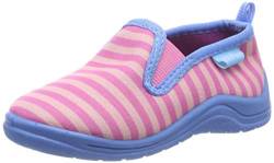 Playshoes geringelt, Unisex-Kinder Niedrige Hausschuhe, Pink (Pink/Türkis 792), 18/19 EU (2 Child UK) von Playshoes