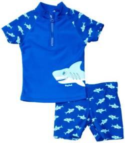 Playshoes zweiteilig Schwimmshirt Badeshorts Badebekleidung Unisex Kinder,Hai,74-80 von Playshoes