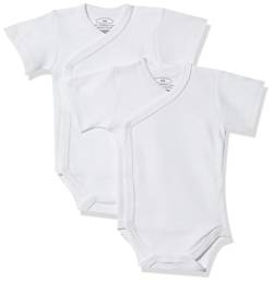 Schnizler Unisex Baby Wickel-Body 1/4-Arm 2er Pack 809501, 1 - Weiß, 56 von Playshoes