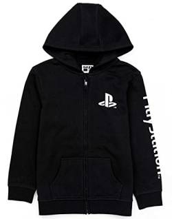 Playstation Kinder Hoodie Reißverschluss Jungen Spiele Logo Black Jumper Jacket 5-6 Jahre von Playstation