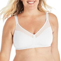 Playtex Damen 18-Stunden-Glättungsminimizer, drahtlos Minimizer-BH, Weiss/opulenter Garten, 85DD von Playtex