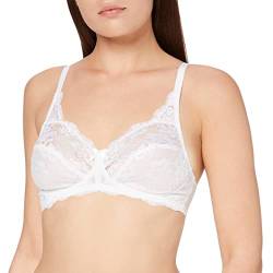 Playtex Damen Bügel-BH mit eleganter Spitze Dentelle Essential Elegance BH, Weiss, 80B von Playtex