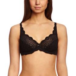 Playtex Damen Flower Elegance x1 Bh, Schwarz, 90F von Playtex