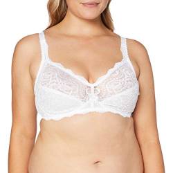 Playtex Damen ohne Bügel mit Spitze & Blumenmuster für Komfort und Halt Bh, Weiss, 80D von Playtex