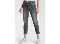 Straight-Jeans PLEASE JEANS Gr. L (40), N-Gr, blau (nero denim) Damen Jeans Gerade von Please Jeans