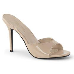 Pleaser Damen Classique-01 Offene Sandalen, Nude Pat, 41 EU von Pleaser