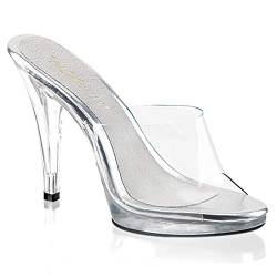 Pleaser Fla401/c/m, Damen Pumps, Transparent (Clear), 42 EU (9 UK) von Pleaser