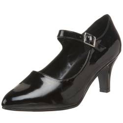 Pleaser Pink Label DIVINE-440, Damen Plateau Pumps, Schwarz (Schwarz (Blk Pat)), 41 EU (8 Damen UK) von Pleaser