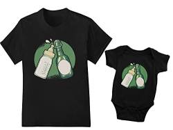 Vater Baby Partnerlook Set T-Shirt Und Baby Body Kurzarm Strampler - Vater Baby Outfit - Papa Baby Partnerlook Set - Papa Geschenk Idee von PlimPlom