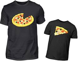 Vater Sohn T-Shirt Partnerlook Set Papa Kind Partnershirts Pizza Partneroutfit Partnershirts von PlimPlom