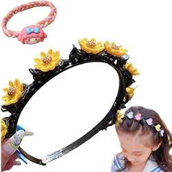 Sweet Princess Hairstyle Hairpin, Double Layer Headbands with Clips Twist Plait, Hair Band with Clips, Sweet Princess Hairpin, Princess Hairstyle Hairpin Headband (1pc-C) von Pnedeodm