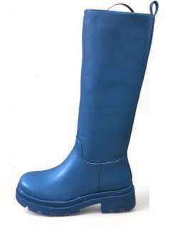 Pogolino Damen Stiefel Boots wasserabweisend Winter Herbst Schuhe 8608 Blau 39 von Pogolino