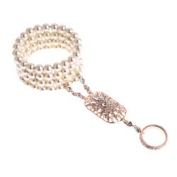 Silber 20S Kopfschmuck Vintage 1920er Jahre Stirnband Flapper Schmuck Zubehör Hochzeit Kopfschmuck, Gold-Armband A, Einheitsgröße von Pohullan