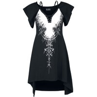 Poizen Industries - Gothic Kleid knielang - Summoner Dress - XS bis 4XL - für Damen - Größe L - schwarz/weiß von Poizen Industries