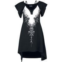 Poizen Industries - Gothic Kleid knielang - Summoner Dress - XS bis 4XL - für Damen - Größe M - schwarz/weiß von Poizen Industries