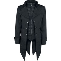 Poizen Industries - Gothic Militärmantel - Barnes Coat - S bis XXL - für Männer - Größe M - schwarz von Poizen Industries